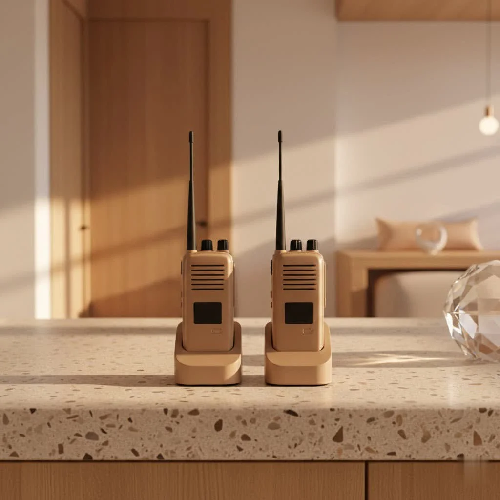 Compact walkie talkies for instant communication