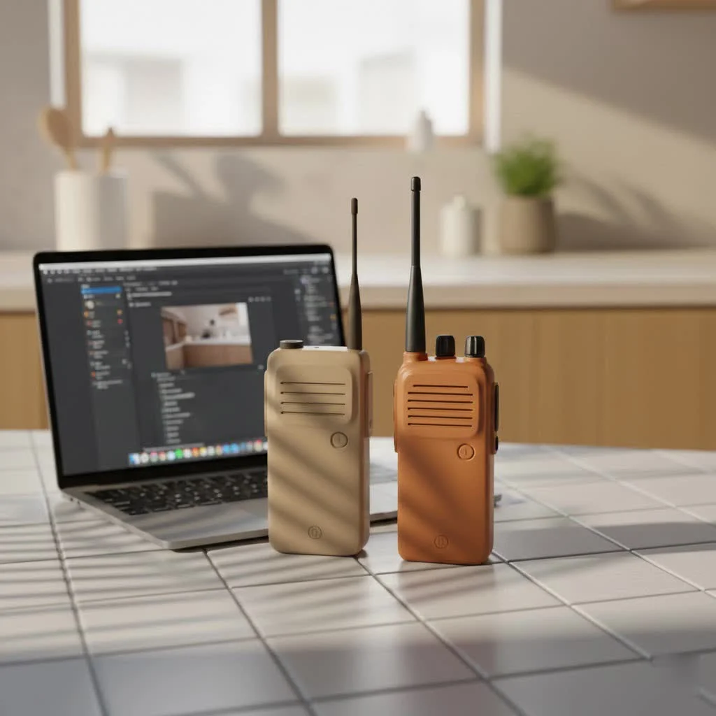 Survival walkie talkies for emergency communication
