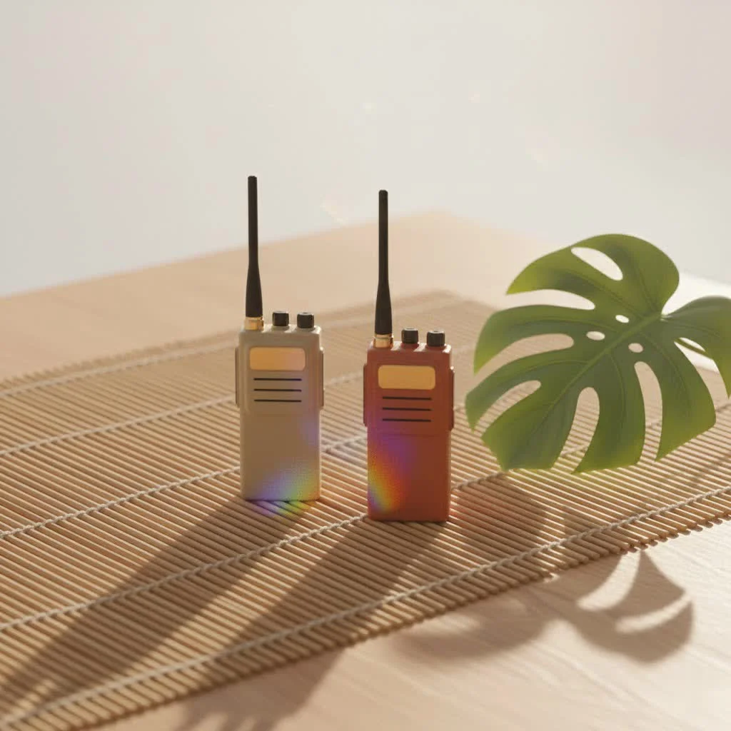 Professional spy gear walkie talkie with earpiece
