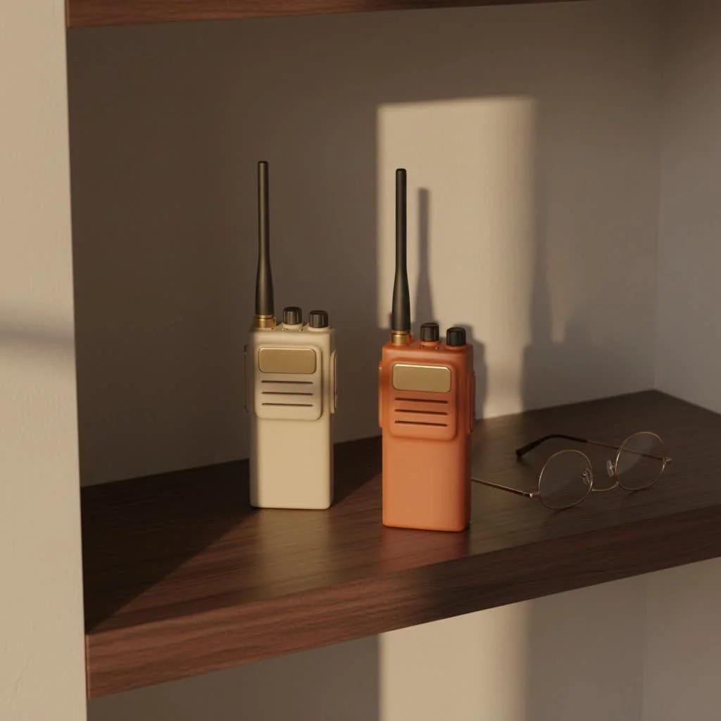 Walkie talkies for cruise ships on a ship deck