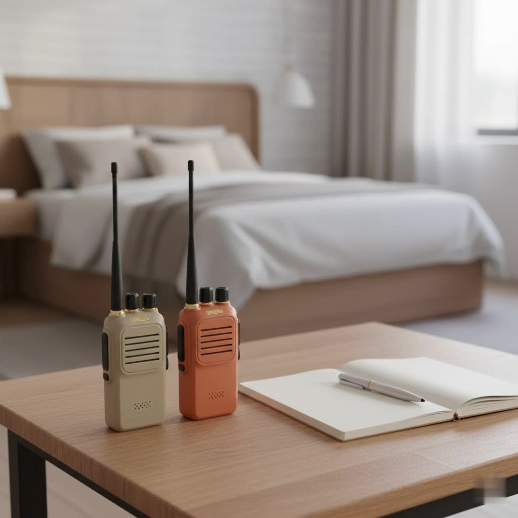 three walkie talkies